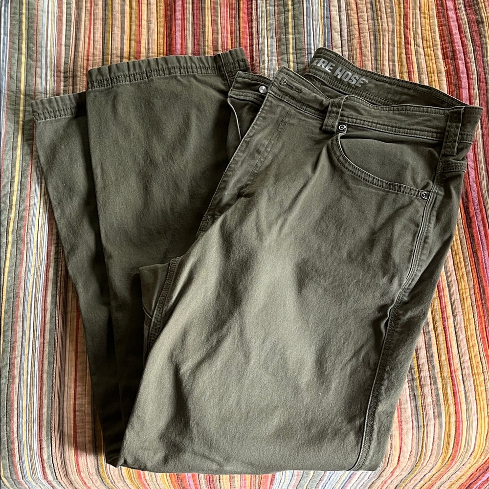 Men's Olive Firehose Duluth Pants